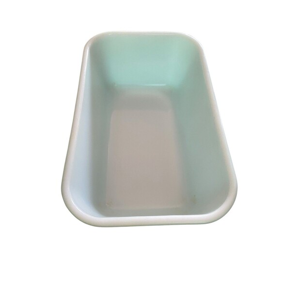 Vintage Pyrex Aqua Turquoise Refrigerator Dish & Lid #502 1.5 Pint MCM - Picture 4 of 6